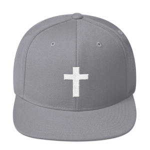 Holy Cross - Christian Faith 3D Embroidered Snapback Hat - Colour Silver from forzatees.com