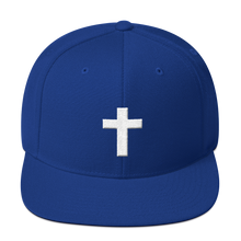 Holy Cross - Christian Faith 3D Embroidered Snapback Hat - Colour Blue from forzatees.com