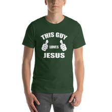 This Guy Loves Jesus - Religious Short-Sleeve Men's T-Shirt