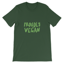 Proudly Vegan Green Unisex T-Shirt from Forza Tees