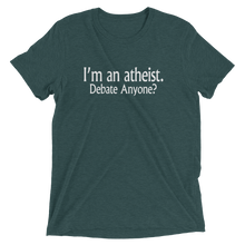 I’m an Atheist - Debate Anyone? - Premium Short-Sleeve Unisex T-shirt in Green