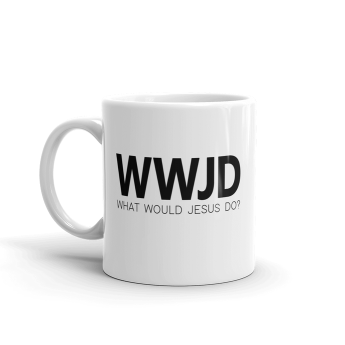 WWJD: What Would Jesus Do Coffee Mug for Christians from Forza Tees